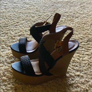 Black/Brown Wedges